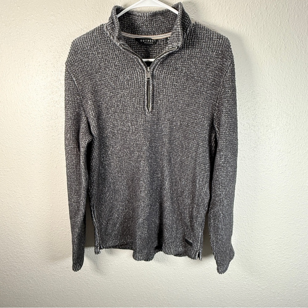 Men's Gray Zip-Up Sweater by Cutter & Buck